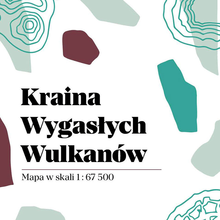 Mapa turystyczna Krainy Wygasłych Wulkanów