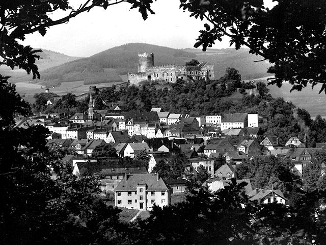 widok na panoramę Bolkowa