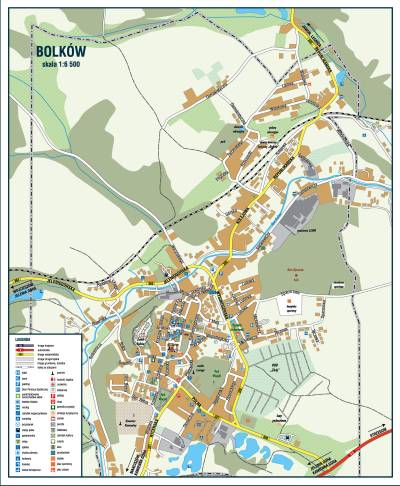 Bolków Plan miasta 1x6500 miniatura