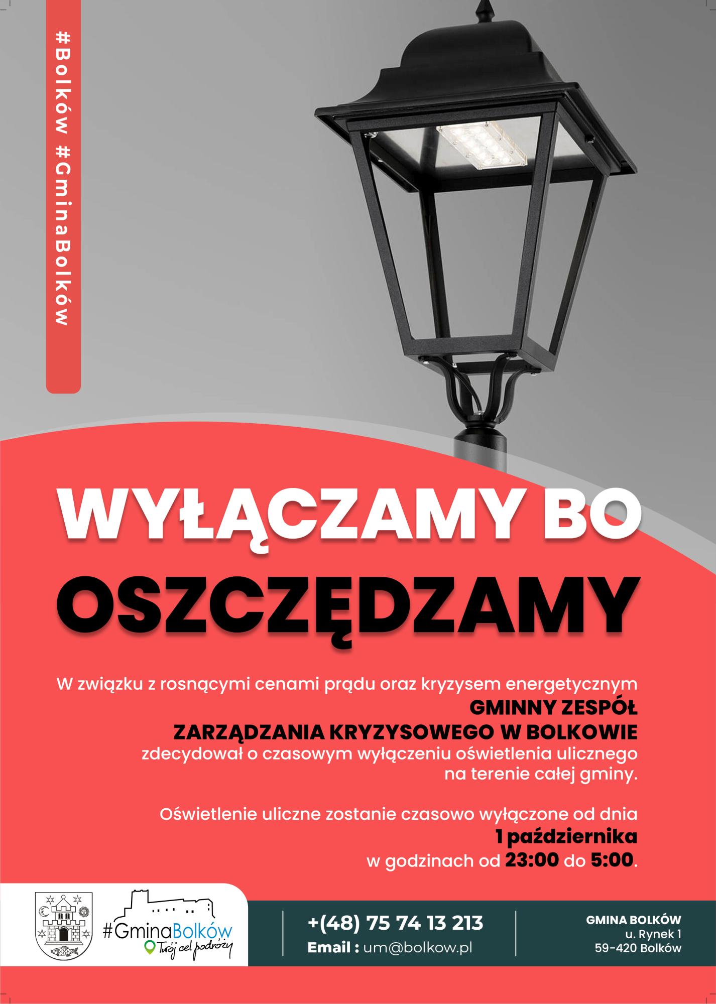 plakat wylaczanie swiatel