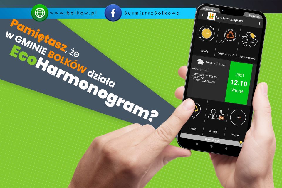 Reklama aplikacji ecoharmonogram