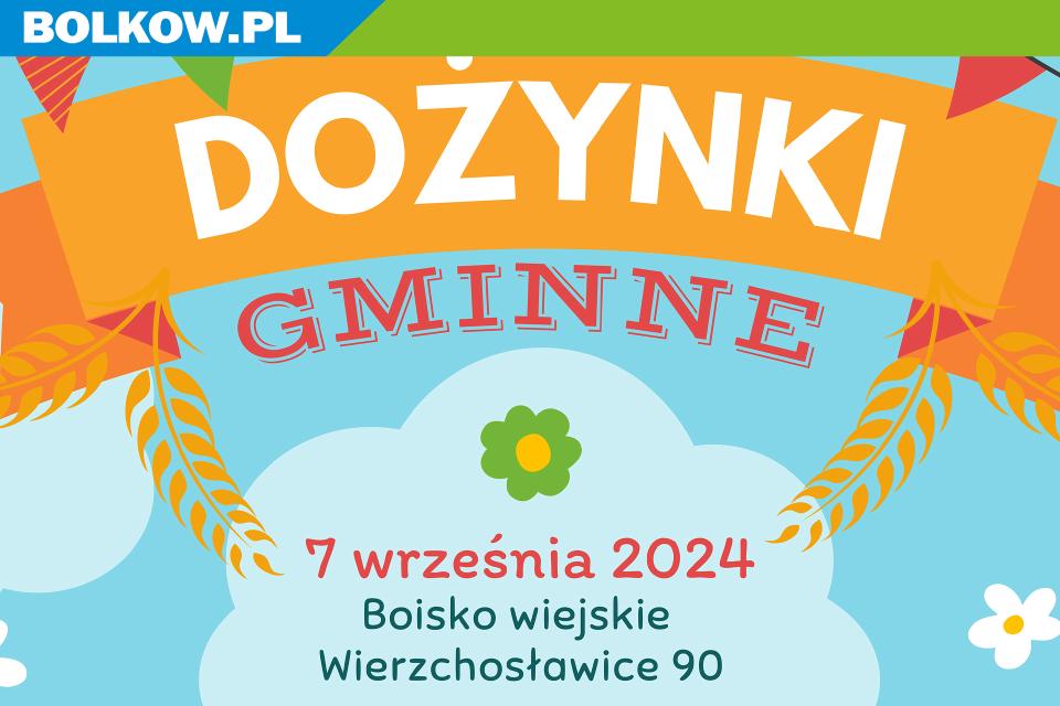 Napis "Dożynki Gminne"