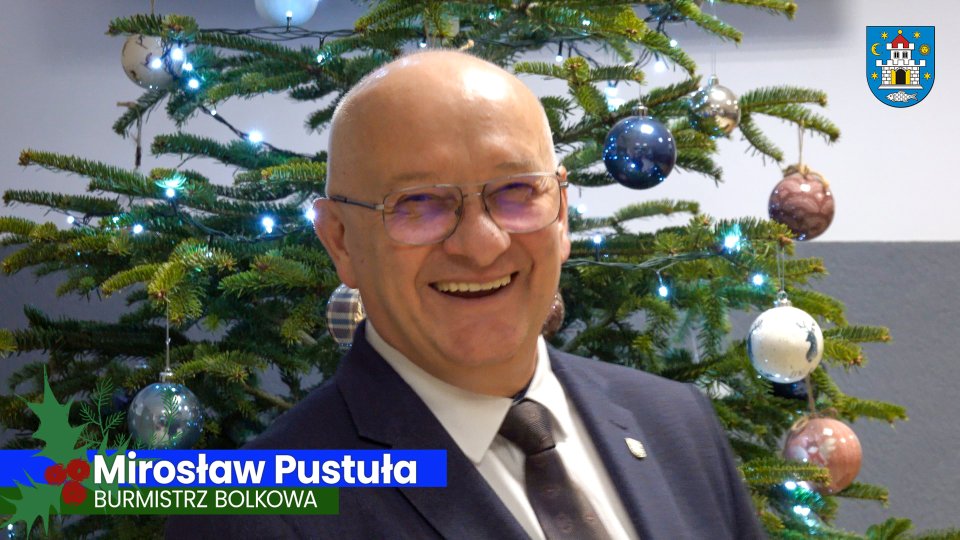 Burmistrz Bolkowa Mirosław Pustuła oraz Radosław Łukasiński na spotkaniu z Policją